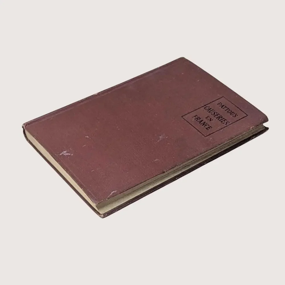 1918 Causeries En France Heath E E Pattou Hardcover Book